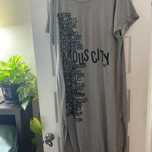 Graphic Maxi dress from fashion nova